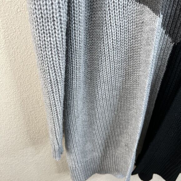 I.N. studio womens Sweater Cardigan Duster Open Front Colorblocked Petite Medium - Picture 7 of 16